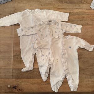 KISSY KISSY footsie pajama bundle, baby boy, great condition